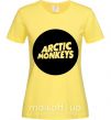 Жіноча футболка ARCTIC MONKEYS ROUND Лимонний фото