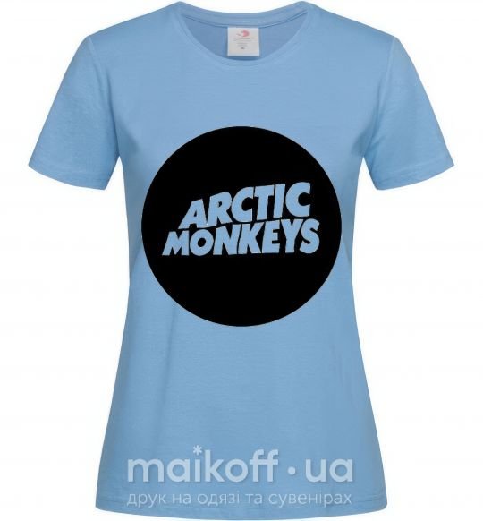 Жіноча футболка ARCTIC MONKEYS ROUND Блакитний фото