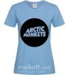 Жіноча футболка ARCTIC MONKEYS ROUND Блакитний фото
