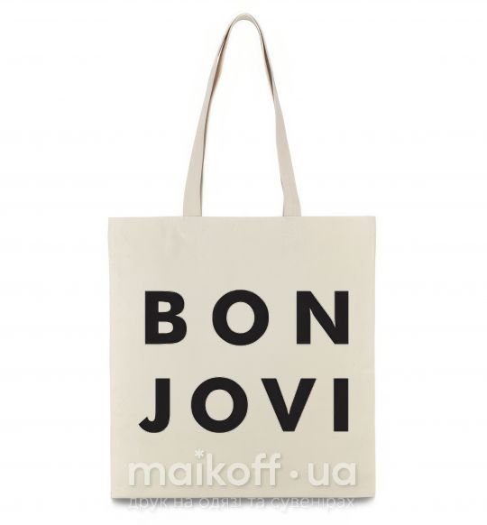 Еко-сумка BON JOVI BOLD Бежевий фото