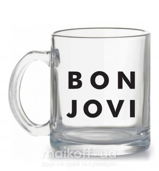Чашка скляна BON JOVI BOLD Прозорий фото