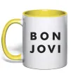 Чашка с цветной ручкой BON JOVI BOLD Солнечно желтый фото