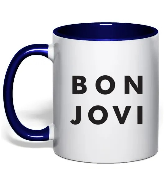 Чашка с цветной ручкой BON JOVI BOLD Глубокий темно-синий фото