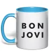 Чашка с цветной ручкой BON JOVI BOLD Голубой фото