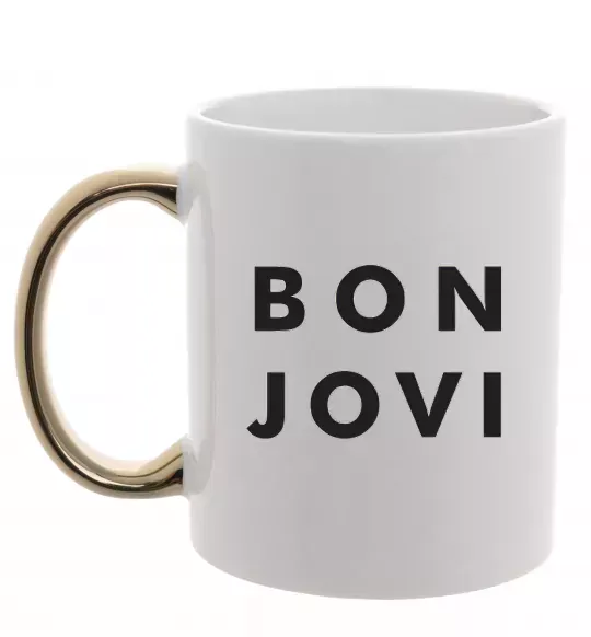 Чашка с цветной ручкой BON JOVI BOLD Золото фото