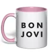 Чашка с цветной ручкой BON JOVI BOLD Нежно розовый фото