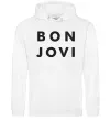 Чоловіча толстовка (худі) BON JOVI BOLD Білий фото