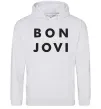 Чоловіча толстовка (худі) BON JOVI BOLD Сірий меланж фото