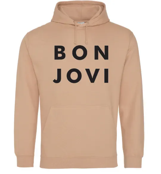 Чоловіча толстовка (худі) BON JOVI BOLD Пісочний фото