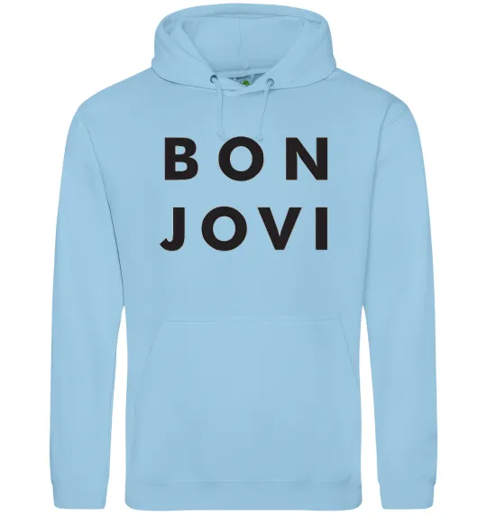 Женская толстовка (худи) BON JOVI BOLD Голубой фото