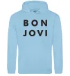 Женская толстовка (худи) BON JOVI BOLD Голубой фото
