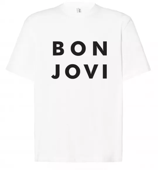 Футболка Оверсайз BON JOVI BOLD Белый фото