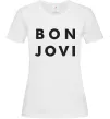 Женская футболка BON JOVI BOLD Белый фото