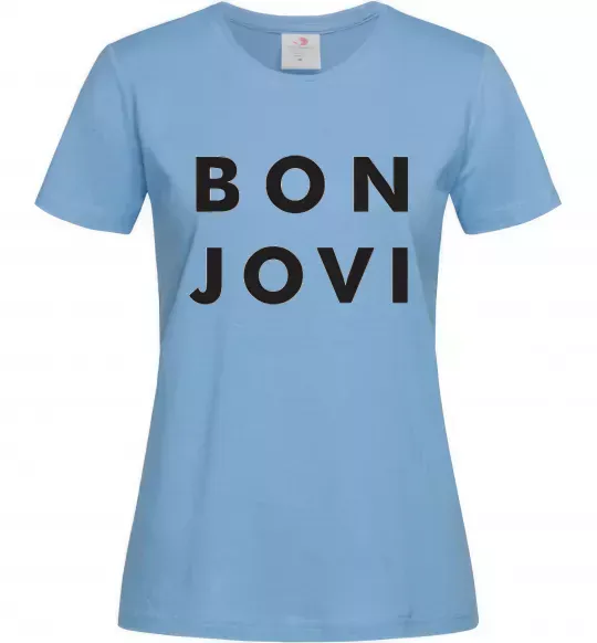 Женская футболка BON JOVI BOLD Голубой фото