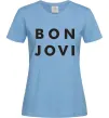 Женская футболка BON JOVI BOLD Голубой фото