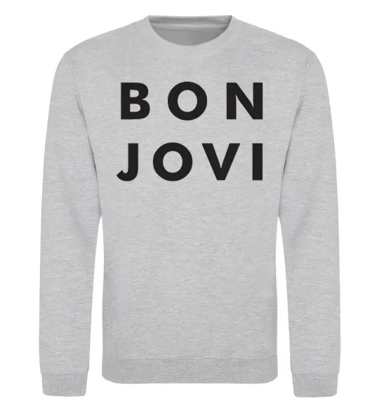 Свитшот BON JOVI BOLD Серый меланж фото