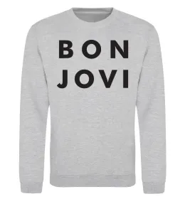 Світшот BON JOVI BOLD Сірий меланж фото
