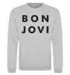 Свитшот BON JOVI BOLD Серый меланж фото