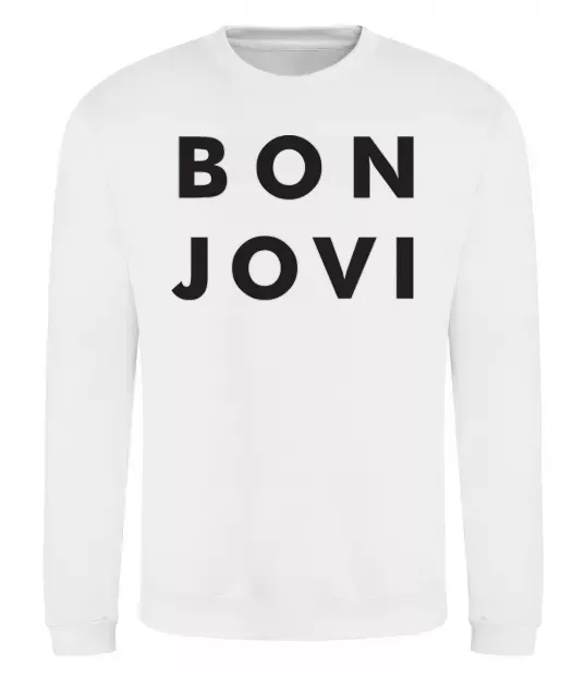 Свитшот BON JOVI BOLD Белый фото