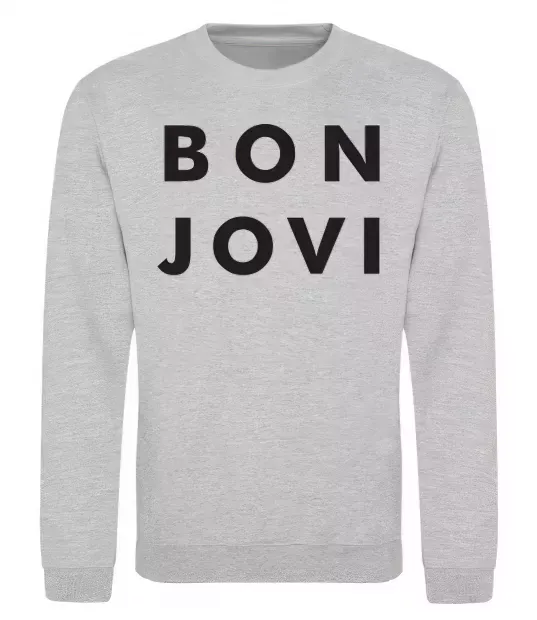 Свитшот BON JOVI BOLD Серый меланж фото