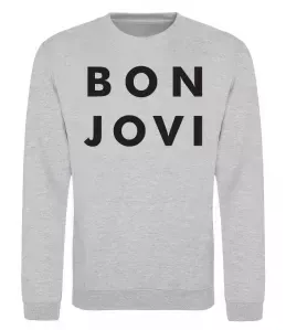 Свитшот BON JOVI BOLD Серый меланж фото