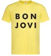 Мужская футболка BON JOVI BOLD Лимонный фото