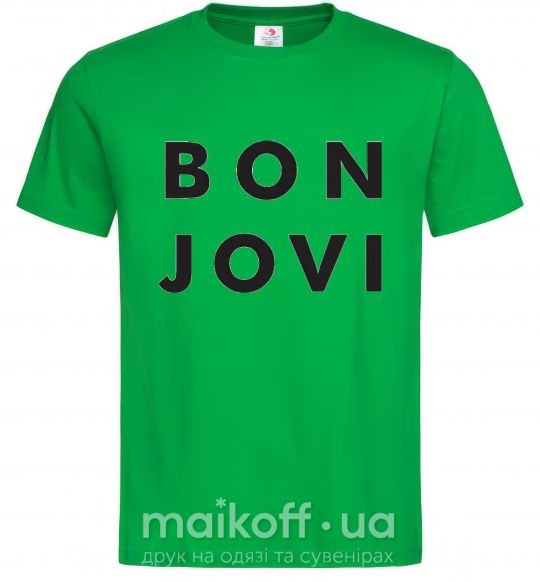 Мужская футболка BON JOVI BOLD Зеленый фото