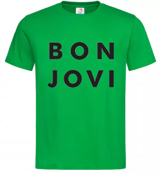 Мужская футболка BON JOVI BOLD Зеленый фото
