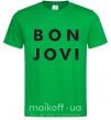 Мужская футболка BON JOVI BOLD Зеленый фото