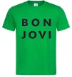 Мужская футболка BON JOVI BOLD Зеленый фото