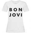 Жіноча футболка BON JOVI BOLD Білий фото