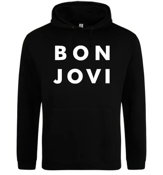 Чоловіча толстовка (худі) BON JOVI BOLD Чорний фото