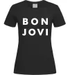 Женская футболка BON JOVI BOLD Черный фото