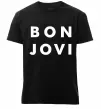 Чоловіча преміум футболка BON JOVI BOLD Чорний фото