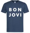 Мужская футболка BON JOVI BOLD Темно-синий фото