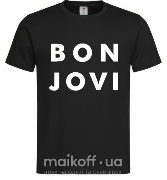 Чоловіча футболка BON JOVI BOLD Чорний фото