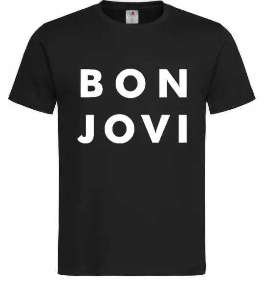 Мужская футболка BON JOVI BOLD Черный фото