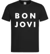 Мужская футболка BON JOVI BOLD Черный фото