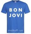 Мужская футболка BON JOVI BOLD Ярко-синий фото