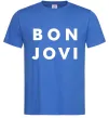 Мужская футболка BON JOVI BOLD Ярко-синий фото