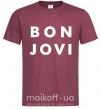 Чоловіча футболка BON JOVI BOLD Бордовий фото