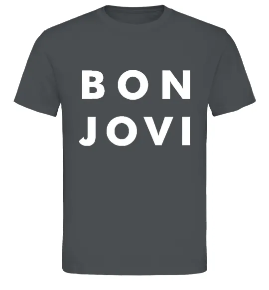 Мужская футболка BON JOVI BOLD Графит фото
