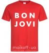 Мужская футболка BON JOVI BOLD Красный фото
