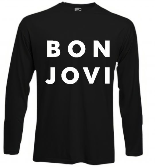 Лонгслів BON JOVI BOLD Чорний фото