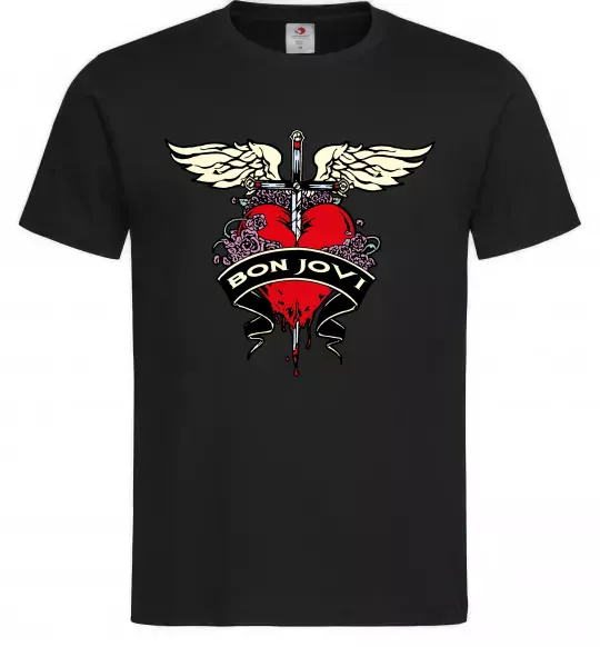 Мужская футболка BON JOVI Черный фото