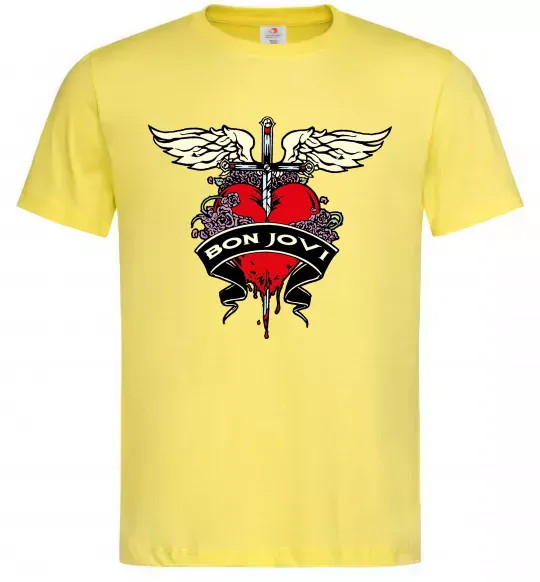 Мужская футболка BON JOVI Лимонный фото