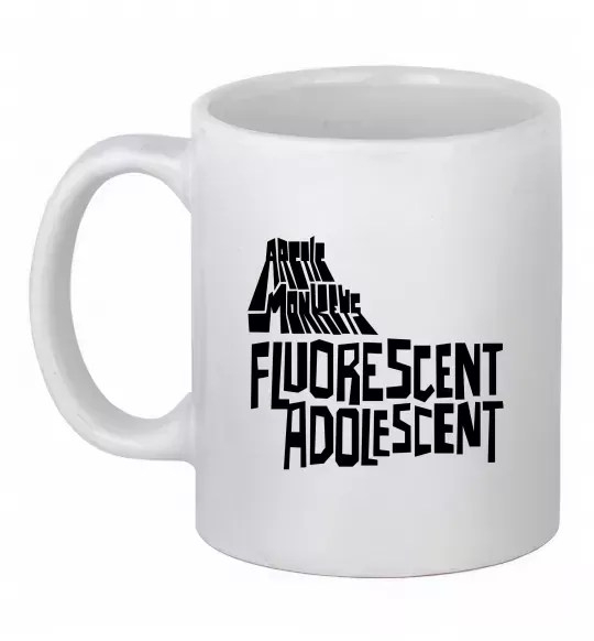 Чашка керамическая ARCTIC MONKEYS band Белый фото