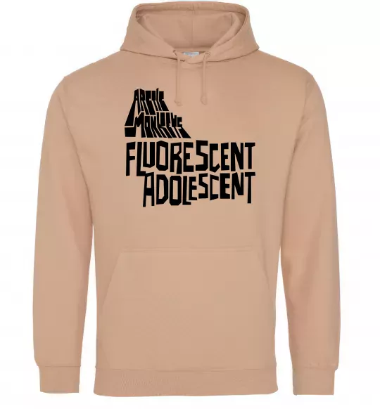 Чоловіча толстовка (худі) ARCTIC MONKEYS band Пісочний фото