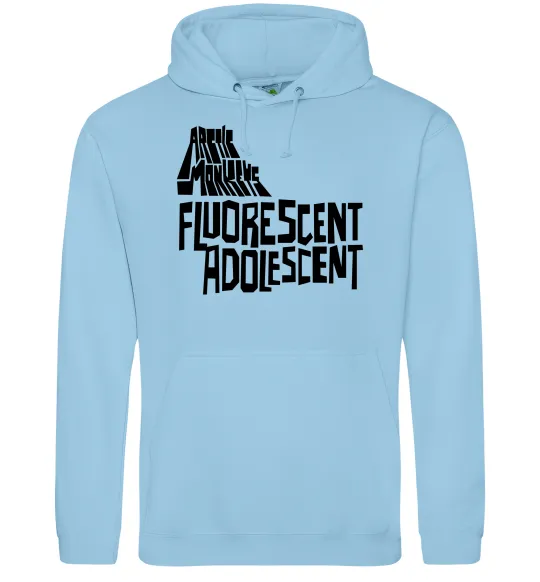 Жіноча толстовка (худі) ARCTIC MONKEYS band Блакитний фото