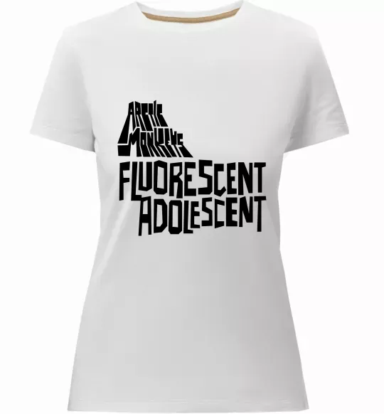 Женская премиум футболка ARCTIC MONKEYS band Белый фото